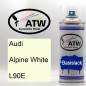 Preview: Audi, Alpine White, L90E: 400ml Sprühdose, von ATW Autoteile West.